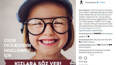 Ünlülerin Dünya Kız Çocukları Günü paylaşımları