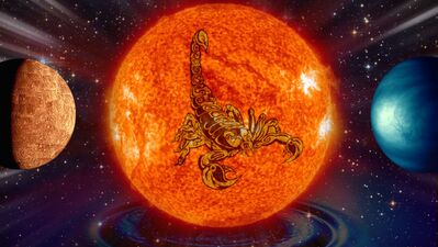 Güneş, Akrep burcunda