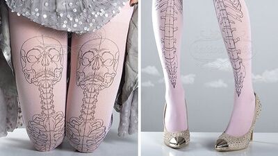 Çorap dövmeler çok moda!