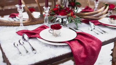 Masal gibi bir kış düğünü için...