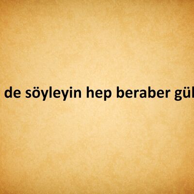 Benim adım öğretmen!