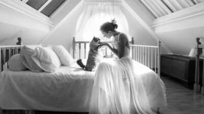 Düğün fotoğrafını kedinizle çektirir miydiniz?