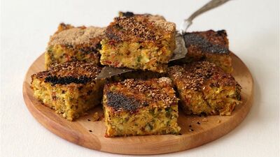 Pırasalı havuçlu bulgurlu tuzlu kek 