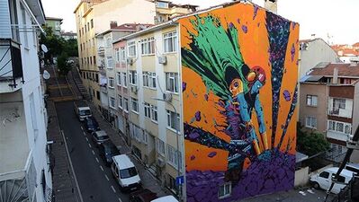 Boş duvarları sanata dönüştüren festival