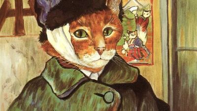 Kediler ünlü tablolarda!