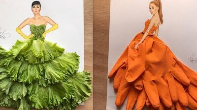 Moda ve resim sanatının muhteşem uyumu