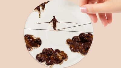 Kahve falından sanat çıktı!