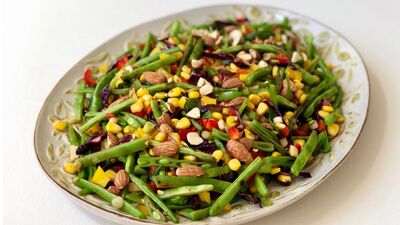 Taze fasulye salatası