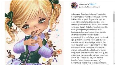 Ünlülerin bayram paylaşımları