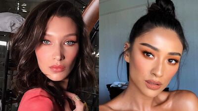 Ünlülerden şeftali tonlu makyaj