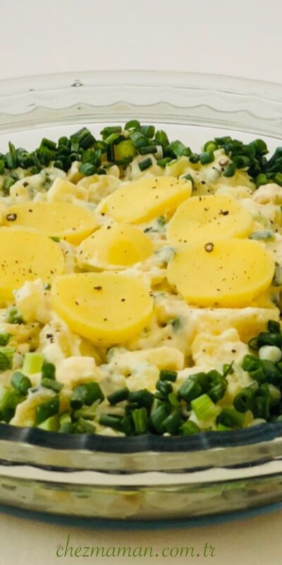 Taze patates salatası