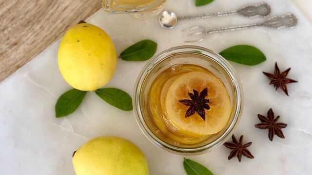 Yıldız anasonlu limon reçeli