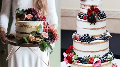 Düğün trendi: Orman meyveli pastalar