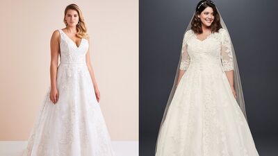 2019 gelinlerine özel büyük beden gelinlik modelleri