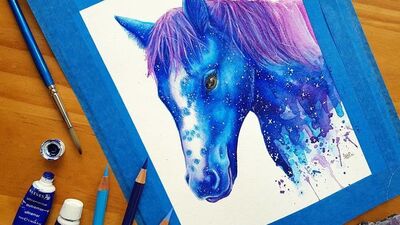 Rengarenk 30 hayvan portresi