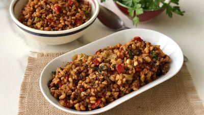 Beluga mercimekli bulgur pilavı