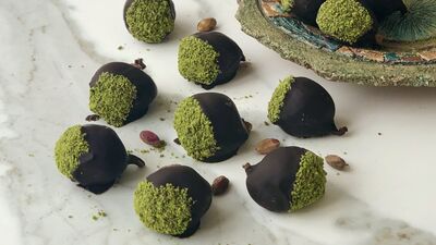 İncirli Antep fıstıklı çikolata