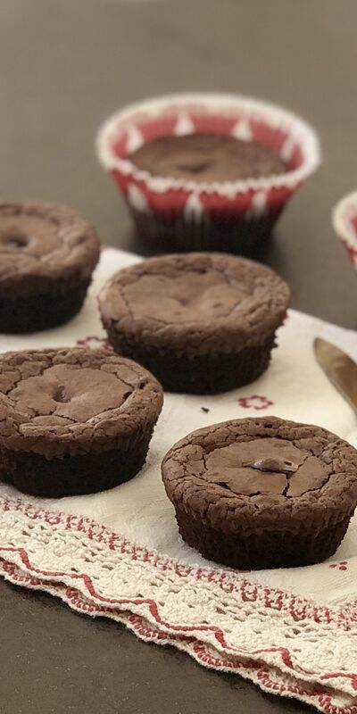Vişneli muffin brownie