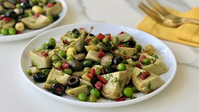 Sakız enginar salatası