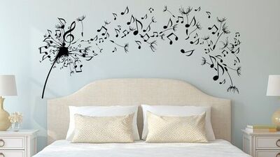 Yatak odası duvar stickerları