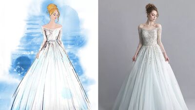 Disney prenseslerinden ilham alınan gelinlikler