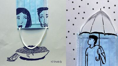 Maskelerin sanatla buluşması