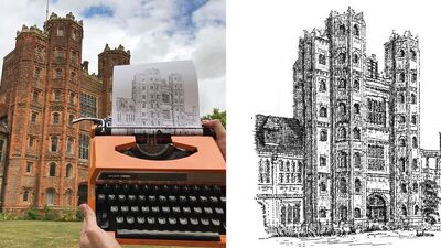 Daktilo yapımı çizimler