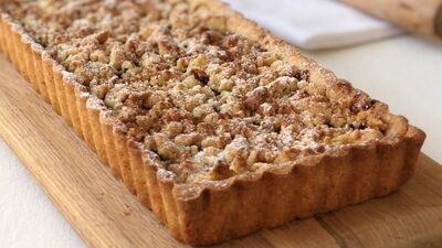 Elmalı ayva marmelatlı crumble tart
