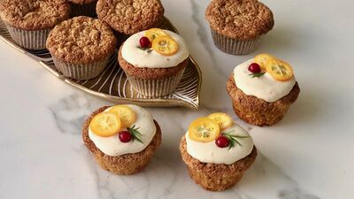 Havuçlu kremalı muffinler