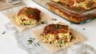 Pırasalı patatesli ograten