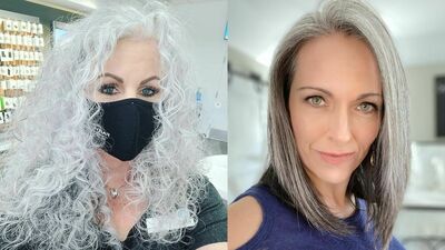 Yeni akım beyaz saçları özgür bırakmak!