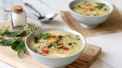 Tavuklu ıspanak çorbası