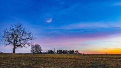 Boğa burcunda Yeniay
