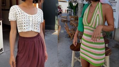 Kroşe kıyafetler yazın favorilerinden