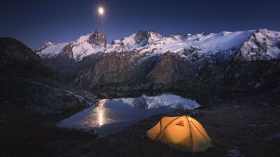 Dağ fotoğrafçısından Alpler'de renkli sonbahar