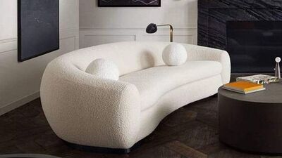 Dekorasyonda yeni trend: Kıvrımlı buklet koltuklar