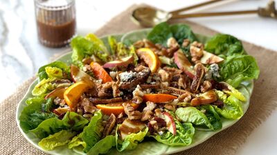 Meyveli rokforlu yedikule marul salatası