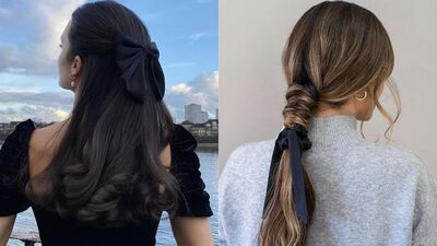 Saçlarda zarif bir klasik: Siyah kurdele