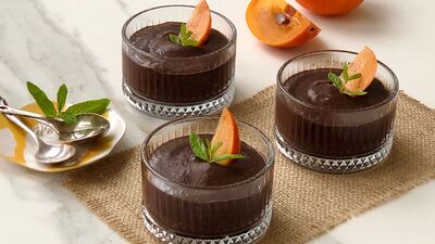 Cennet hurmalı kakaolu puding