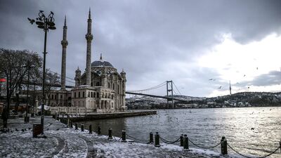 Kar küresinde İstanbul
