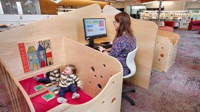 Çalışan ebeveynlere özel tasarım masa