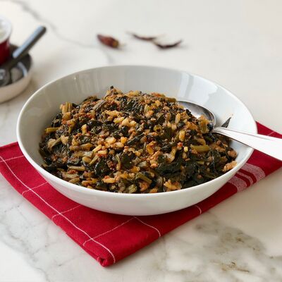 Kıymalı pirinçli ıspanak yemeği