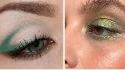 Taze ve çarpıcı: Göz makyajında yeşil