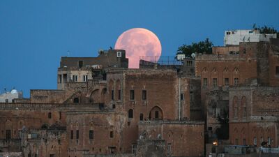 Kanlı Ay Tutulması'ndan muhteşem fotoğraflar