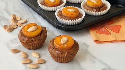 Kayısılı bademli fit muffin