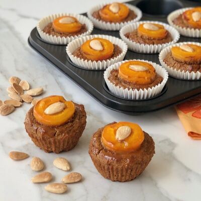 Kayısılı bademli fit muffin