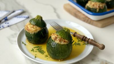 Peynirli Girit kabağı dolması