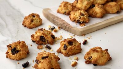 Üzümlü fındıklı perişan kurabiye