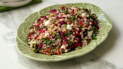 Fermente turşulu bulgur salatası