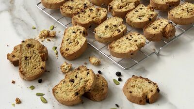 Antep fıstıklı biskotti